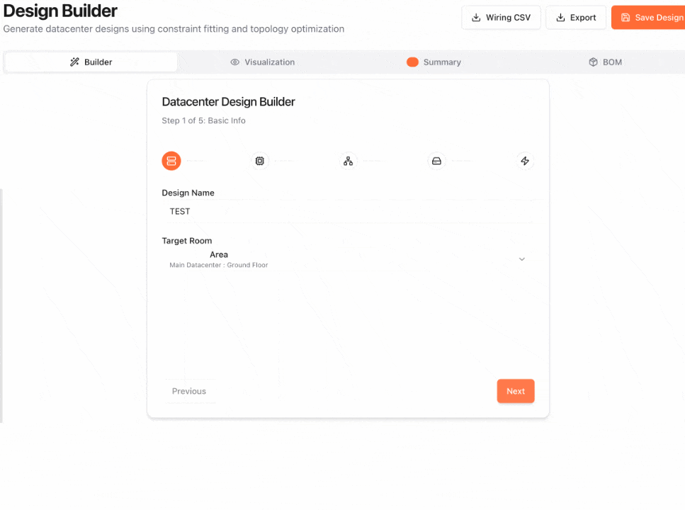 Design Builder visualization
